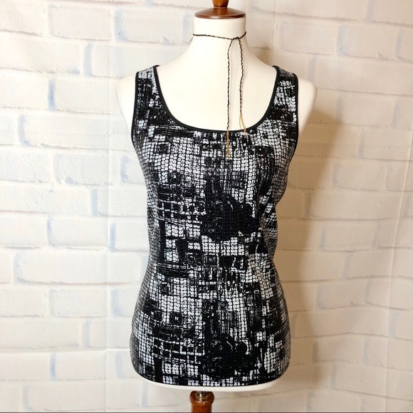 P E T E R N Y G A R D : Stretch Sequin Tank - Picture 1 of 7